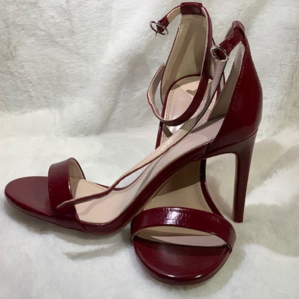 Zara red heeled sandals